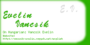 evelin vancsik business card